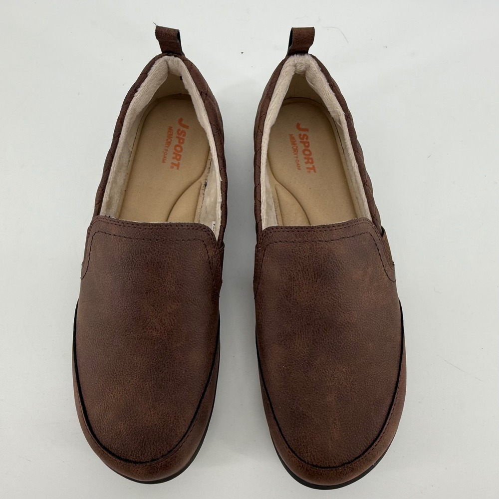 JSport by Jambu Lisa Brown Quilted Faux Fur‎  Slip On Shoes S5LSA34 Women 6.5 - Picture 5 of 8